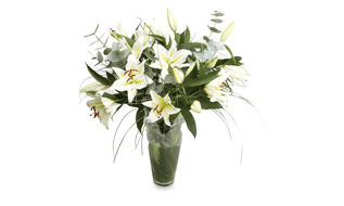White Elegance Longi Lily Bouquet