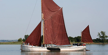 Sailing on a Thames Barge for Two